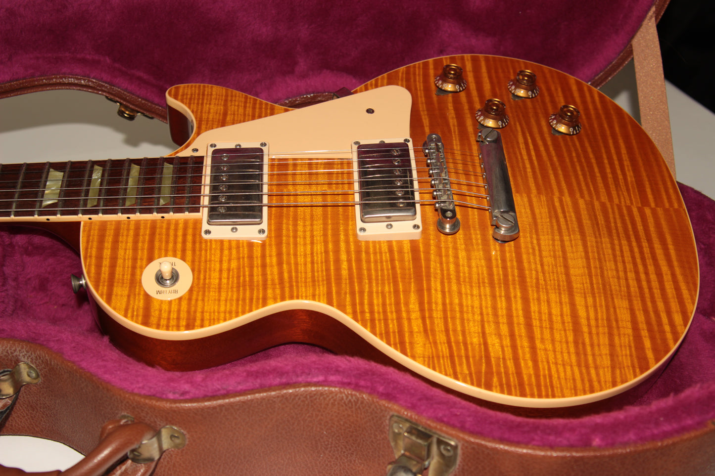 1997 Gibson Les Paul Classic PREMIUM PLUS Translucent Amber KILLER FLAMETOP! standard