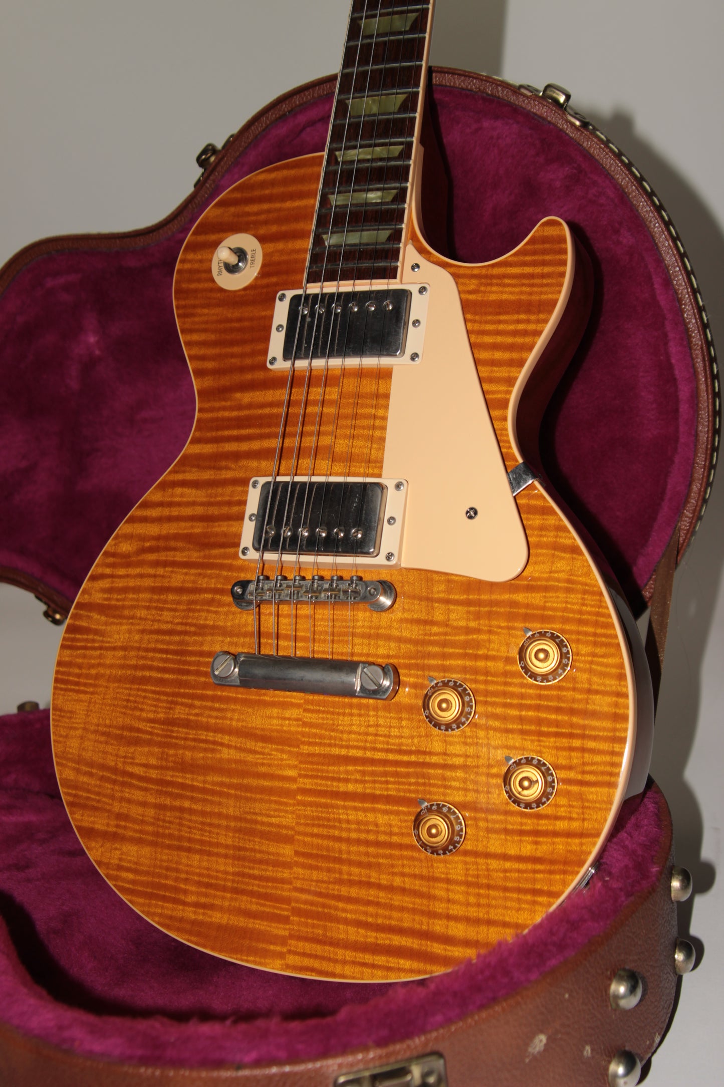 1997 Gibson Les Paul Classic PREMIUM PLUS Translucent Amber KILLER FLAMETOP! standard