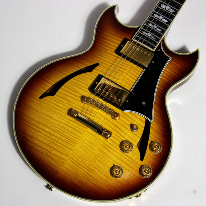 2006 Gibson Custom Shop Johnny A Signature - Ebony Board, Sunset Glow Sunburst, Stoptail! es-355, l-4ces