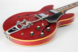 1966 Gibson ES-335 TDC Bigsby Cherry Red - Vintage Player-Grade 1960's Semi-Hollow Body