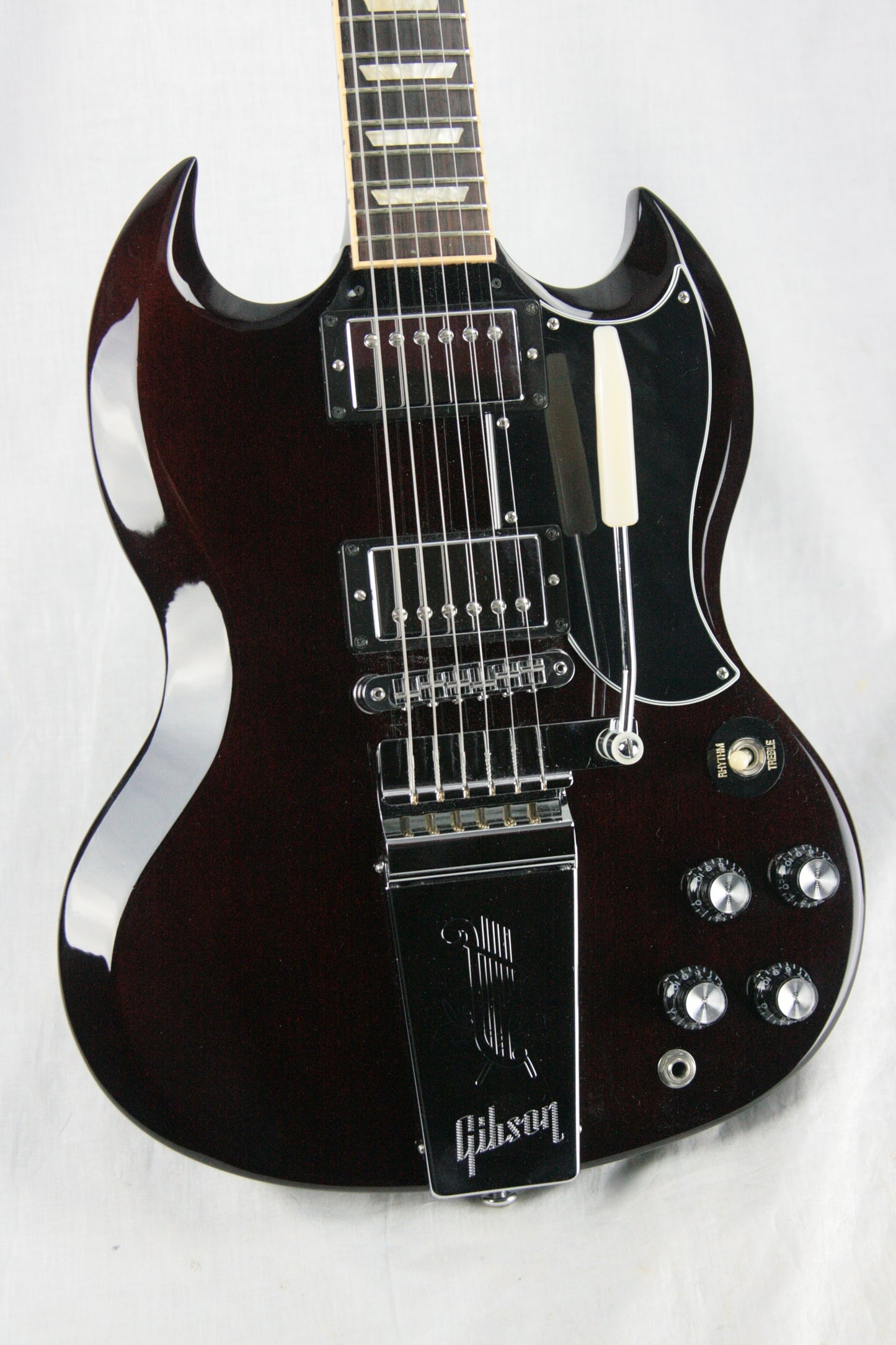 2014 Gibson SG ORIGINAL II Aged Cherry w Lyre Maestro Vibrola! Sounds HUGE!