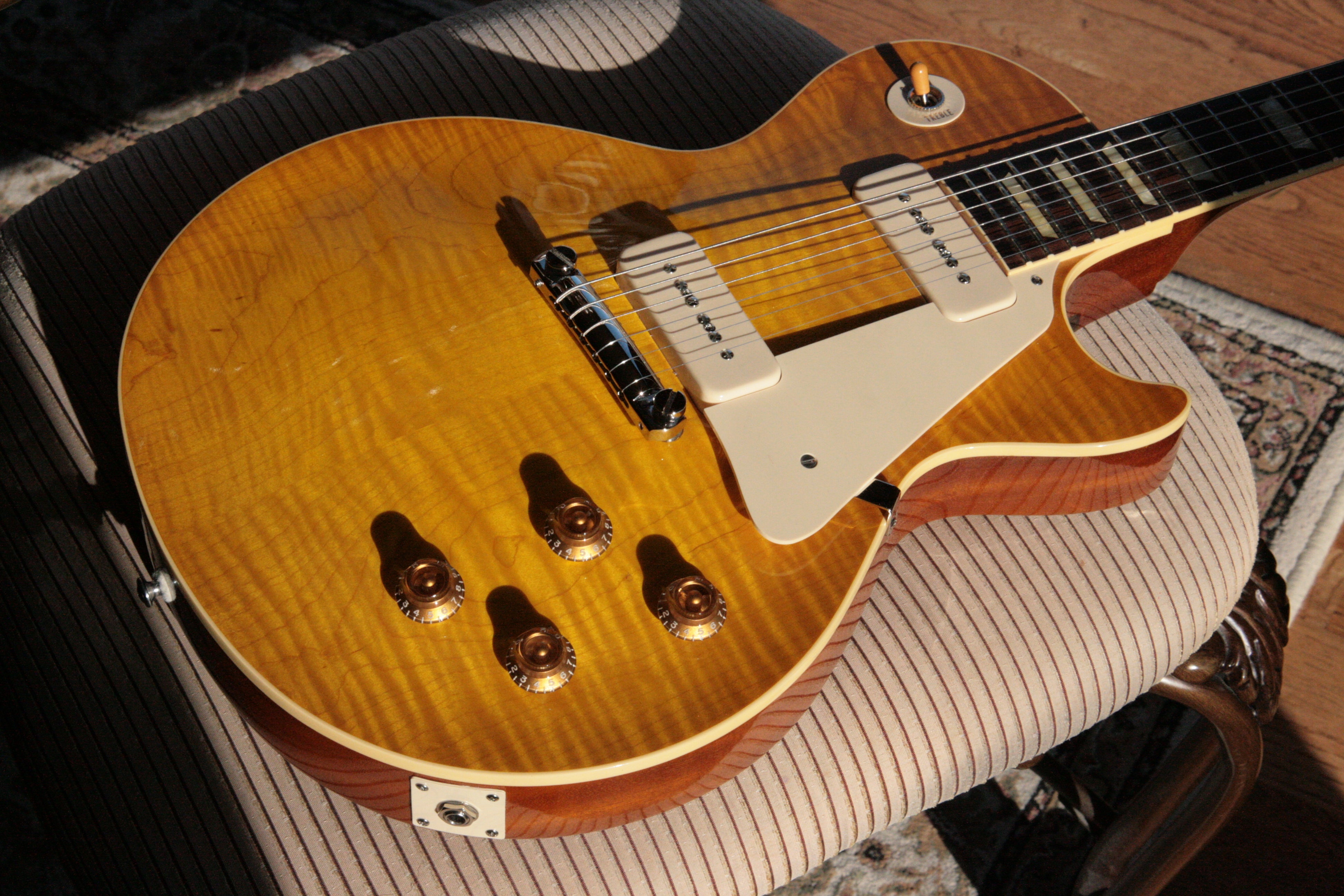 2014 Gibson 54 Reissue Les Paul FLAMETOP! Chambered Historic 1954 R4 ...
