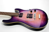 *SOLD*  2008 Ernie Ball Music Man SM-Y2D Steve Morse Purple Sunset w/ Matching Headstock! Flametop