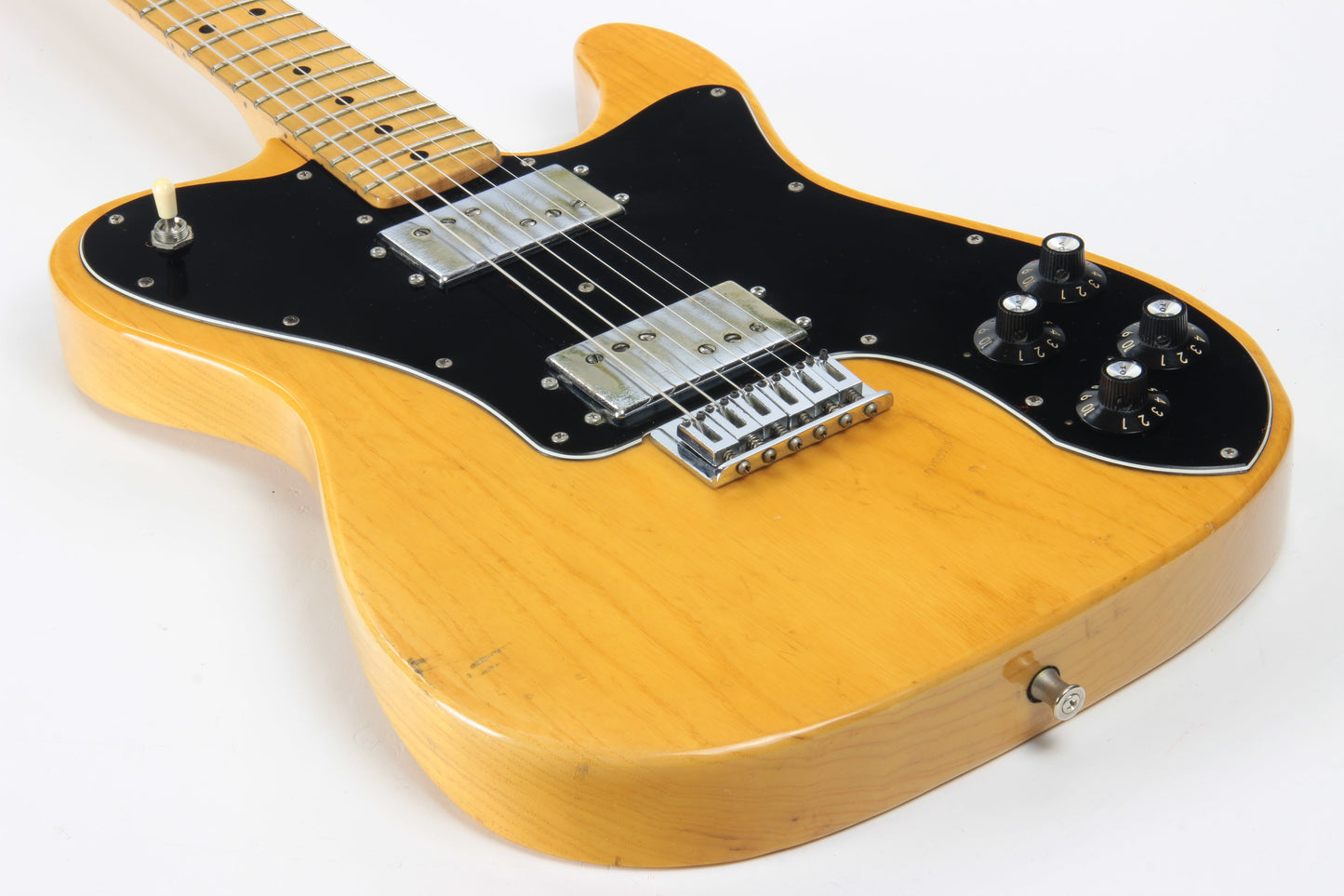 1974 Fender Telecaster Deluxe Natural - Vintage Original Tele Stratocaster Headstock, Wide Range Humbuckers, 1970's