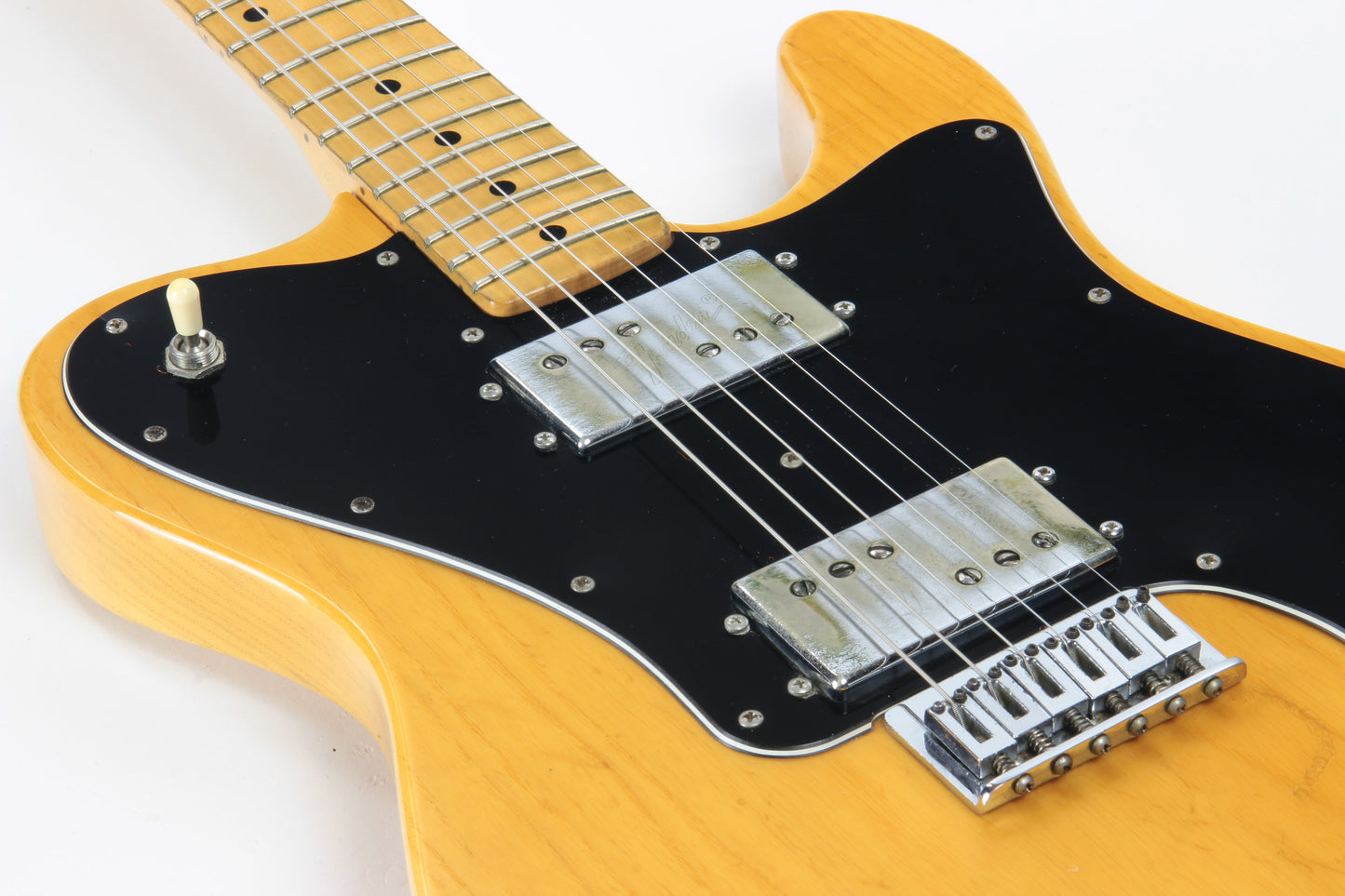 1974 Fender Telecaster Deluxe Natural - Vintage Original Tele Stratocaster Headstock, Wide Range Humbuckers, 1970's