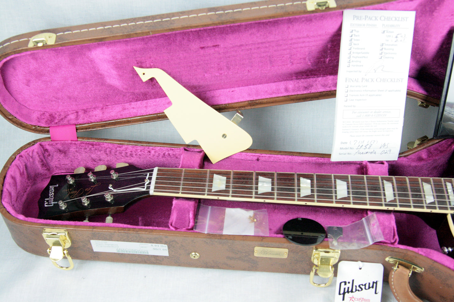 2017 Gibson Custom Shop SLASH 1958 Les Paul Anaconda Burst VOS! 58 r8