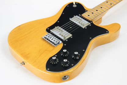 1974 Fender Telecaster Deluxe Natural - Vintage Original Tele Stratocaster Headstock, Wide Range Humbuckers, 1970's