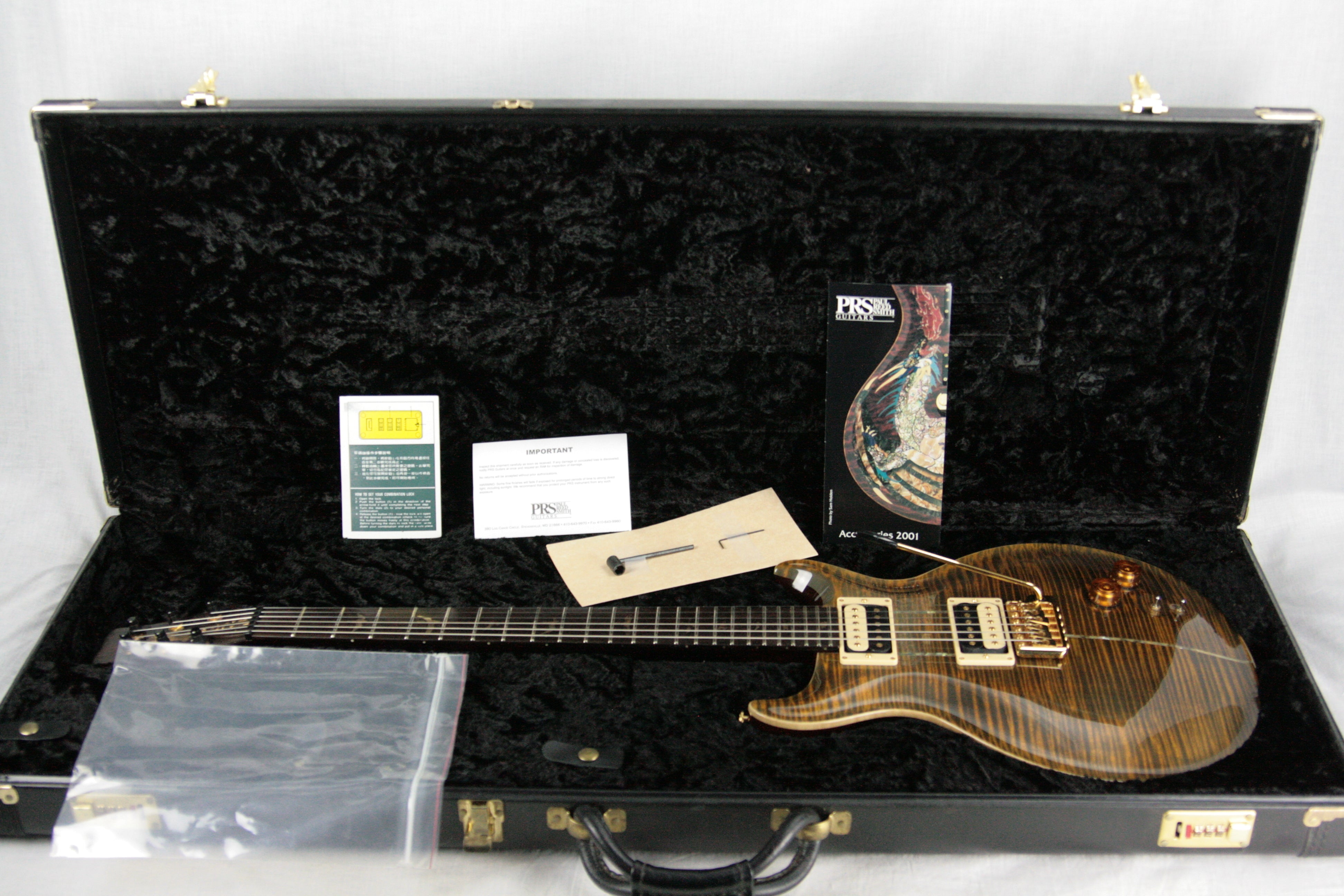 2001 PRS Private Stock Santana I BRAZILIAN ROSEWOOD! Paul Reed Smith 14K Gold Inlays!