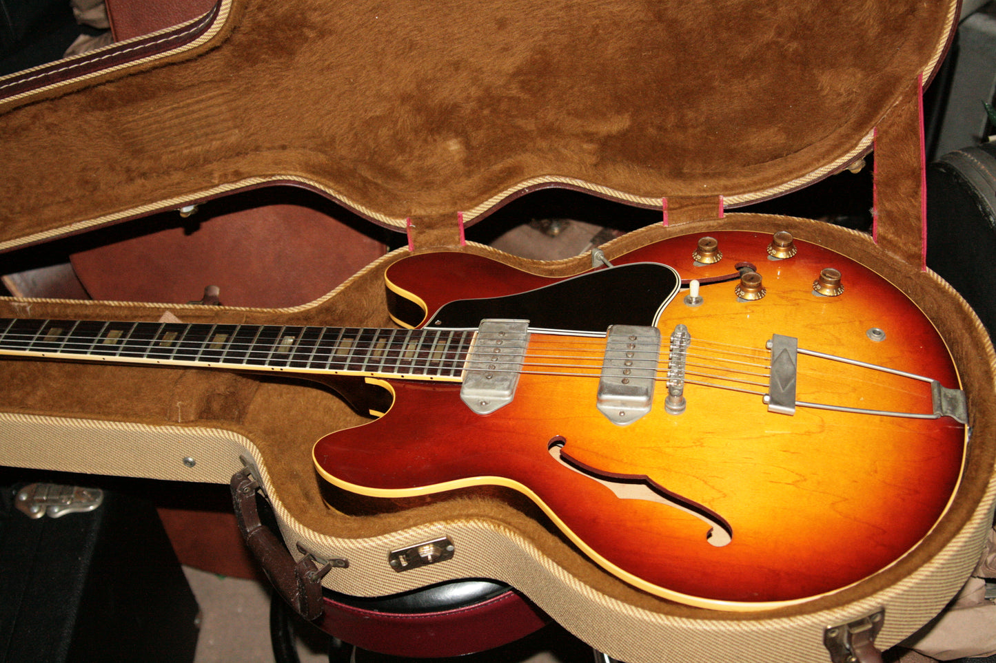 1965 Gibson ES-330 TDC Nickel Parts, Wide Nut! ICED TEA SUNBURST! es330 1964