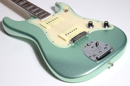 Fender American Jazz Stratocaster Strat Parallel Universe - USA Mystic Surf Green, Block Inlays, '65 Pure Vintage Pups, Matching H/S!