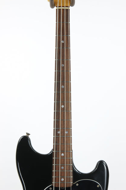 1978 Fender Musicmaster Bass Black w/ Rosewood Board - Vintage 1970's, Sounds Great!