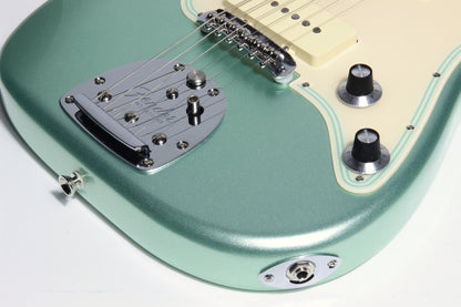 Fender American Jazz Stratocaster Strat Parallel Universe - USA Mystic Surf Green, Block Inlays, '65 Pure Vintage Pups, Matching H/S!