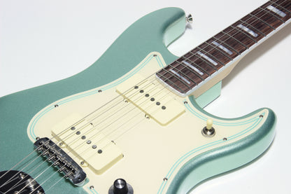 Fender American Jazz Stratocaster Strat Parallel Universe - USA Mystic Surf Green, Block Inlays, '65 Pure Vintage Pups, Matching H/S!