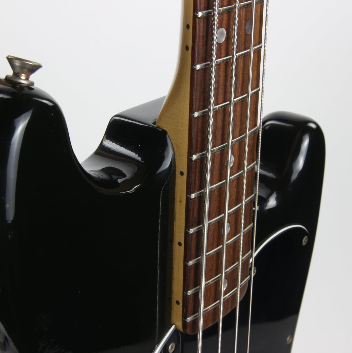 1978 Fender Musicmaster Bass Black w/ Rosewood Board - Vintage 1970's, Sounds Great!