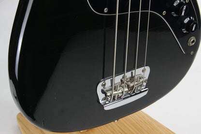 1978 Fender Musicmaster Bass Black w/ Rosewood Board - Vintage 1970's, Sounds Great!