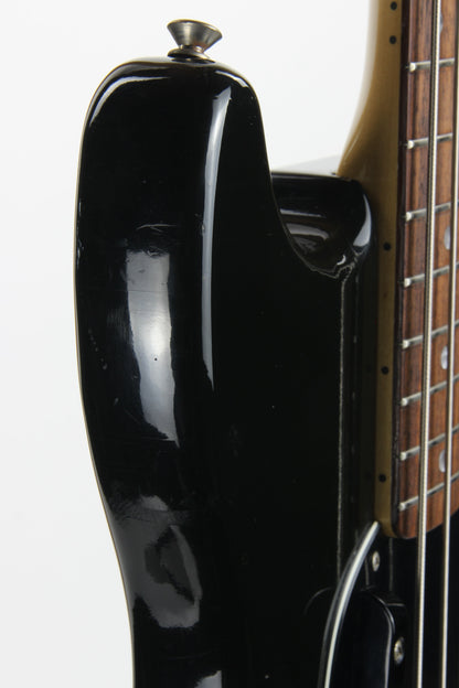 1978 Fender Musicmaster Bass Black w/ Rosewood Board - Vintage 1970's, Sounds Great!