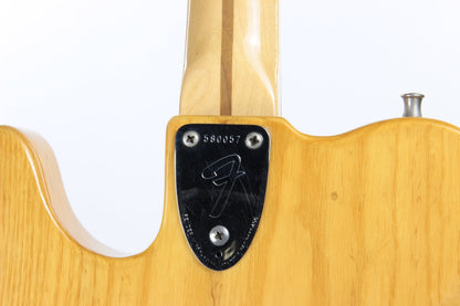 1974 Fender Telecaster Deluxe Natural - Vintage Original Tele Stratocaster Headstock, Wide Range Humbuckers, 1970's