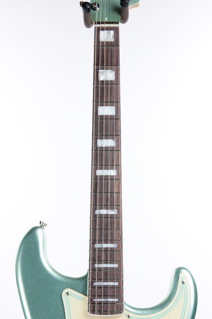 Fender American Jazz Stratocaster Strat Parallel Universe - USA Mystic Surf Green, Block Inlays, '65 Pure Vintage Pups, Matching H/S!