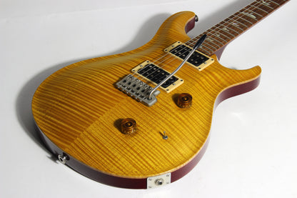 COLLECTORS! 1990 PRS Custom 24 - Vintage Yellow 10-Top Brazilian Rosewood - RARE Factory Multi-Tap Pickups! 1989 Paul Reed Smith