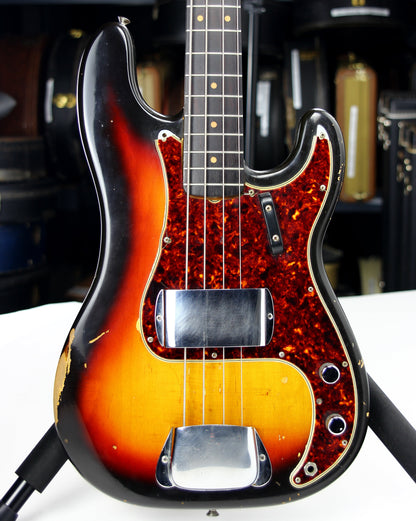 1964 Fender Precision Bass - Sunburst, Spaghetti Logo, Pre-CBS 1963 spec, Clay Dots, Vintage L-Series P-Bass