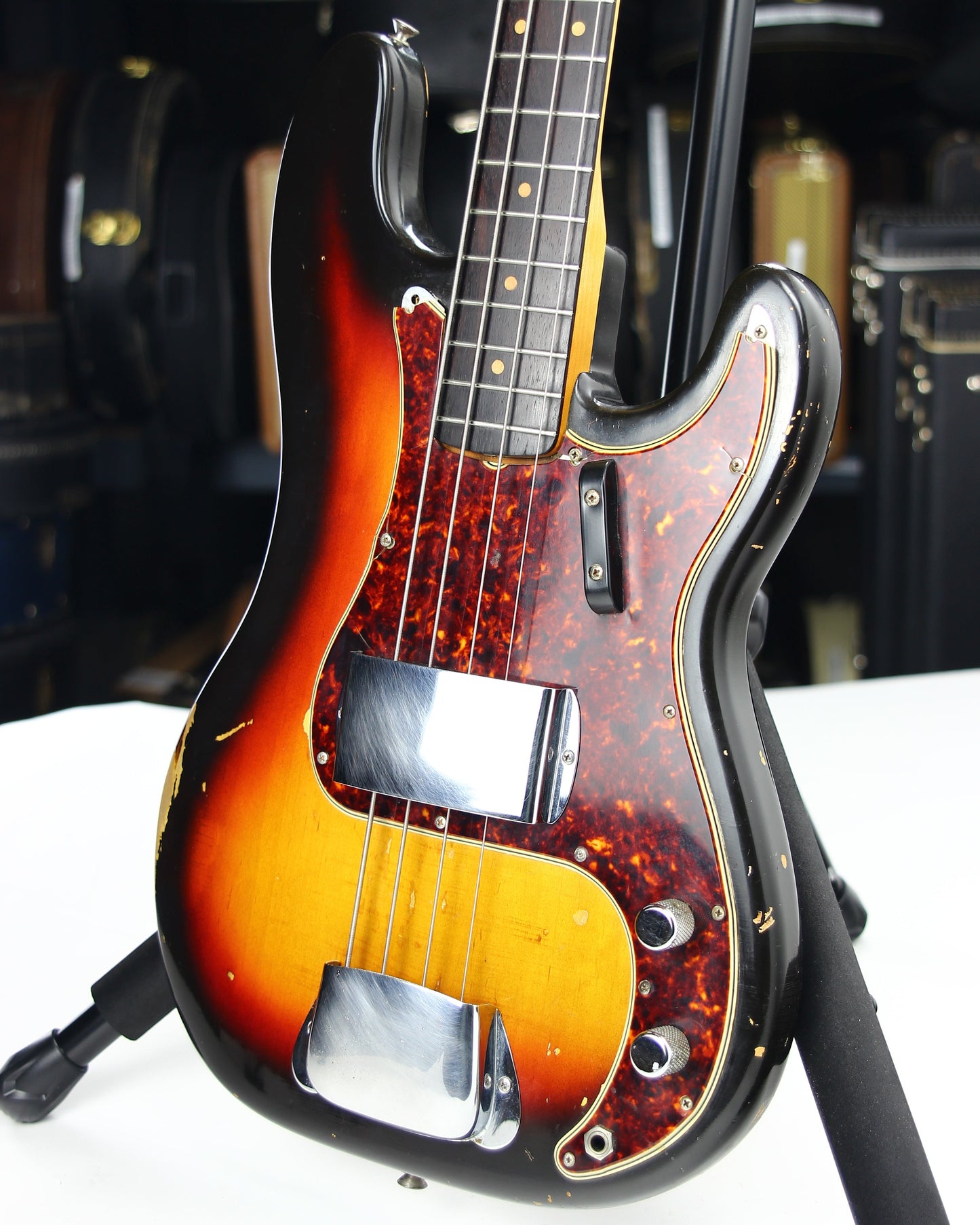 1964 Fender Precision Bass - Sunburst, Spaghetti Logo, Pre-CBS 1963 spec, Clay Dots, Vintage L-Series P-Bass