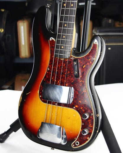 1964 Fender Precision Bass - Sunburst, Spaghetti Logo, Pre-CBS 1963 spec, Clay Dots, Vintage L-Series P-Bass