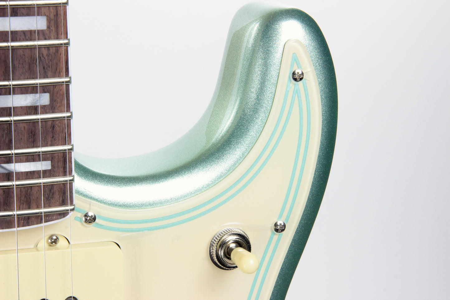 Fender American Jazz Stratocaster Strat Parallel Universe - USA Mystic Surf Green, Block Inlays, '65 Pure Vintage Pups, Matching H/S!