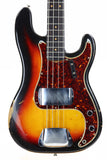 *SOLD*  1964 Fender Precision Bass - Sunburst, Spaghetti Logo, Pre-CBS 1963 spec, Clay Dots, Vintage L-Series P-Bass
