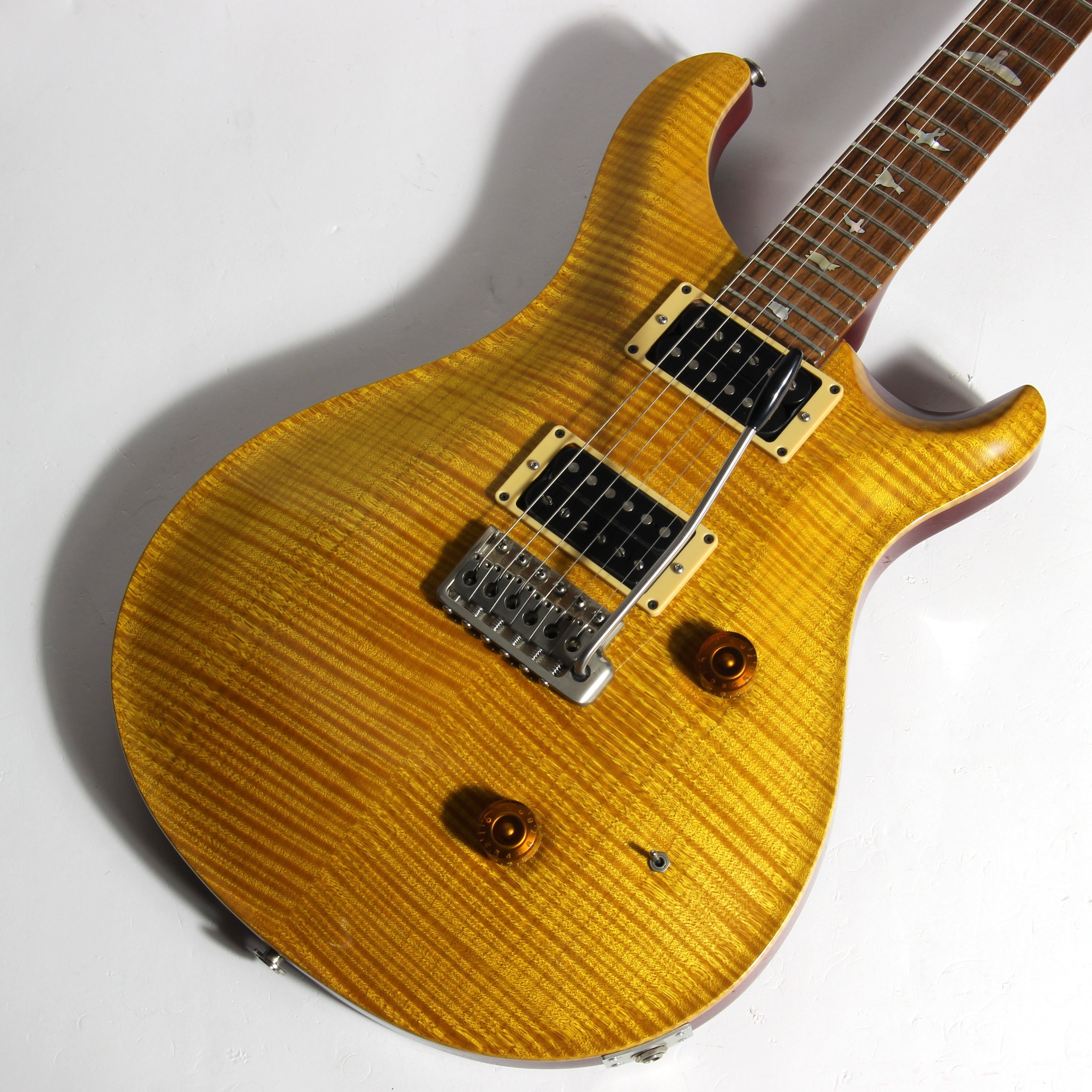 COLLECTORS! 1990 PRS Custom 24 - Vintage Yellow 10-Top Brazilian Rosewood -  RARE Factory Multi-Tap Pickups! 1989 Paul Reed Smith