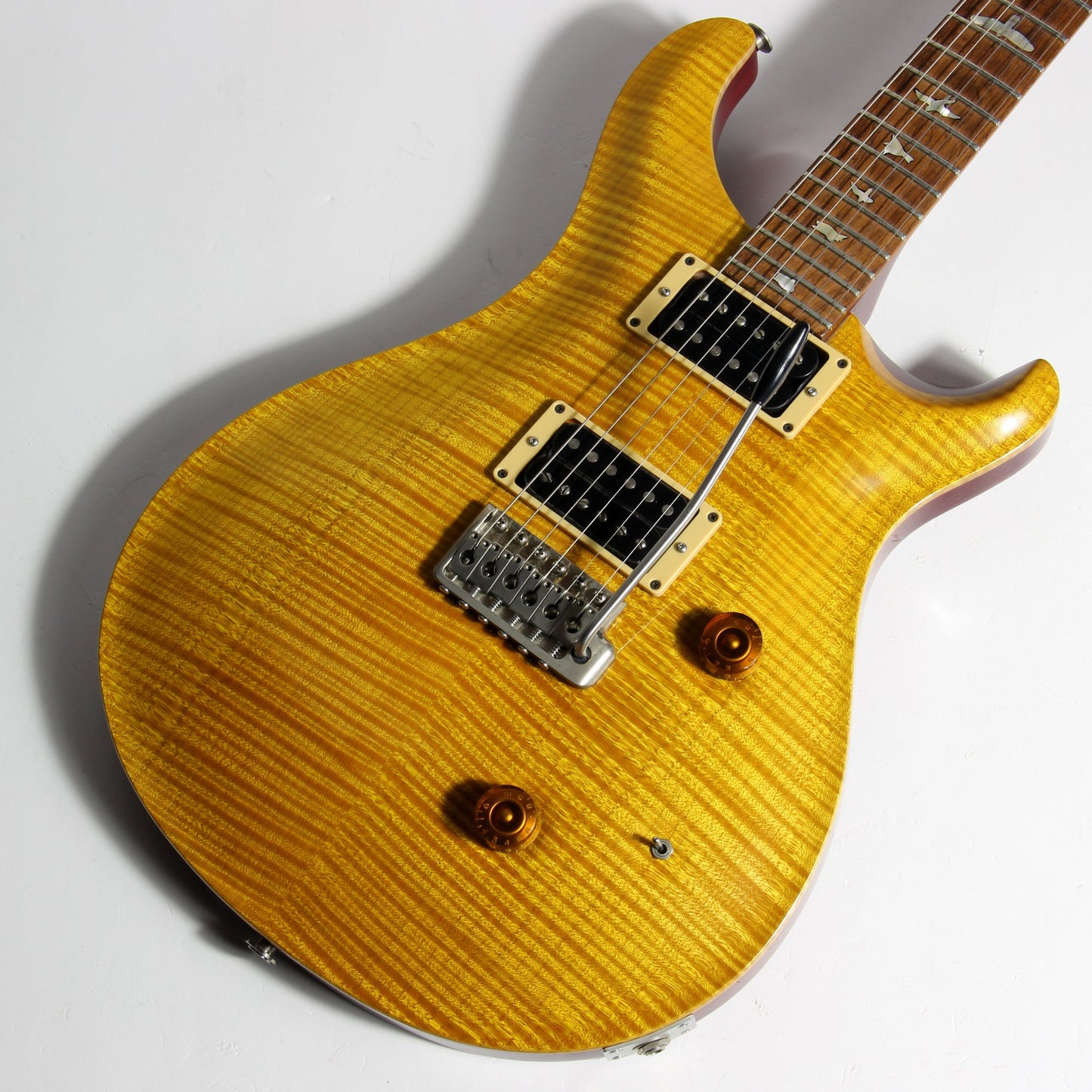 COLLECTORS! 1990 PRS Custom 24 - Vintage Yellow 10-Top Brazilian Rosewood - RARE Factory Multi-Tap Pickups! 1989 Paul Reed Smith