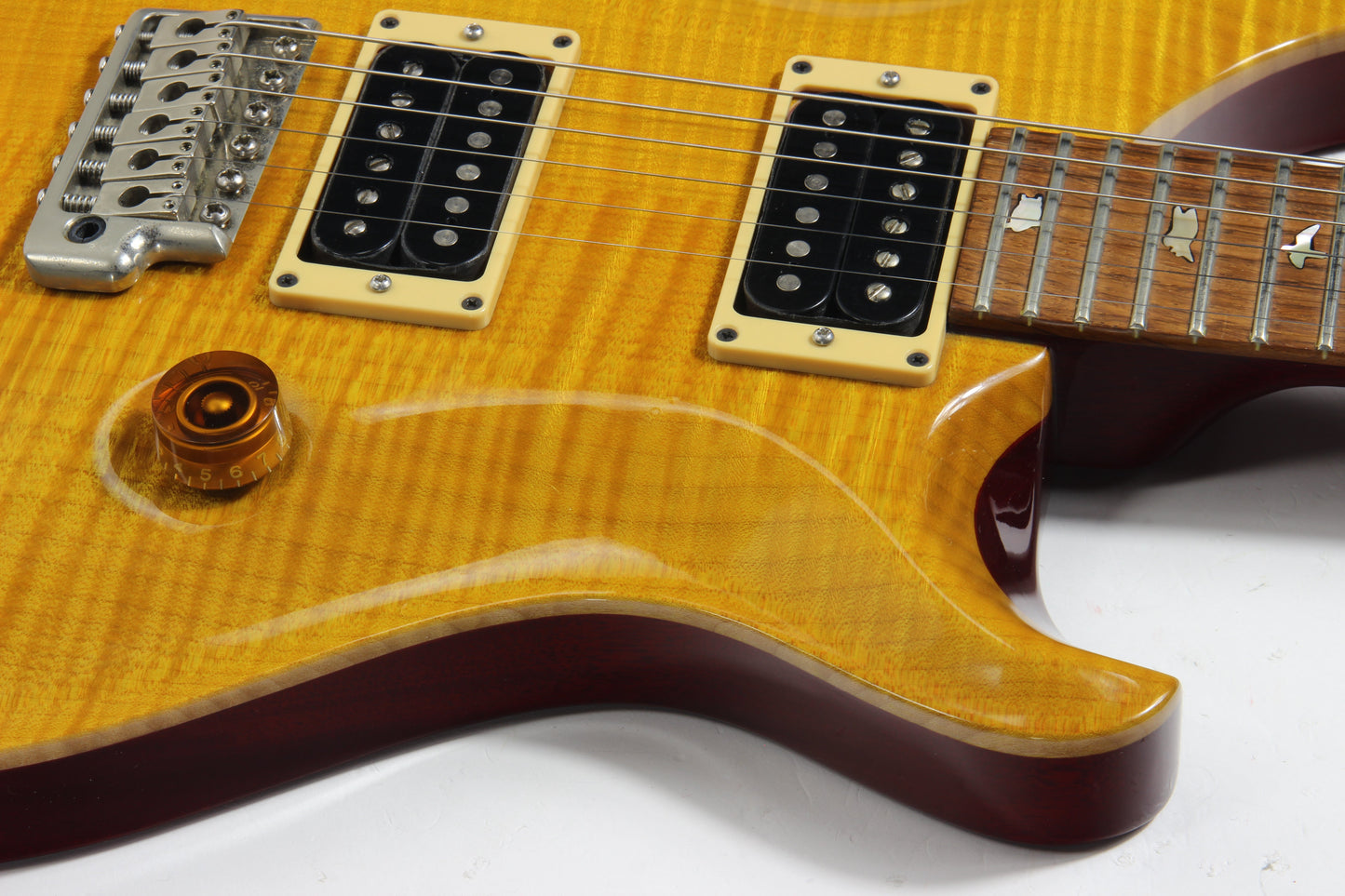 COLLECTORS! 1990 PRS Custom 24 - Vintage Yellow 10-Top Brazilian Rosewood - RARE Factory Multi-Tap Pickups! 1989 Paul Reed Smith