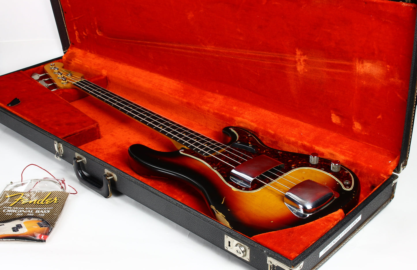 1964 Fender Precision Bass - Sunburst, Spaghetti Logo, Pre-CBS 1963 spec, Clay Dots, Vintage L-Series P-Bass