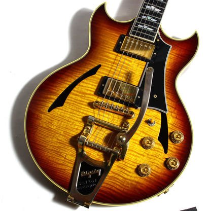 2005 Gibson Custom Shop Johnny A Signature - Ebony Board, Sunset Glow Sunburst, Bigsby es-355, l-4ces