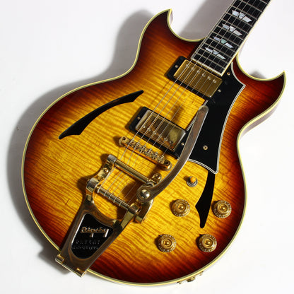 2005 Gibson Custom Shop Johnny A Signature - Ebony Board, Sunset Glow Sunburst, Bigsby es-355, l-4ces