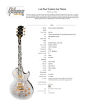 2018 Gibson ICE FLAME Custom Shop Les Paul ULTIMA! Ebony Board, Flametop, CRIMSON SERIES!
