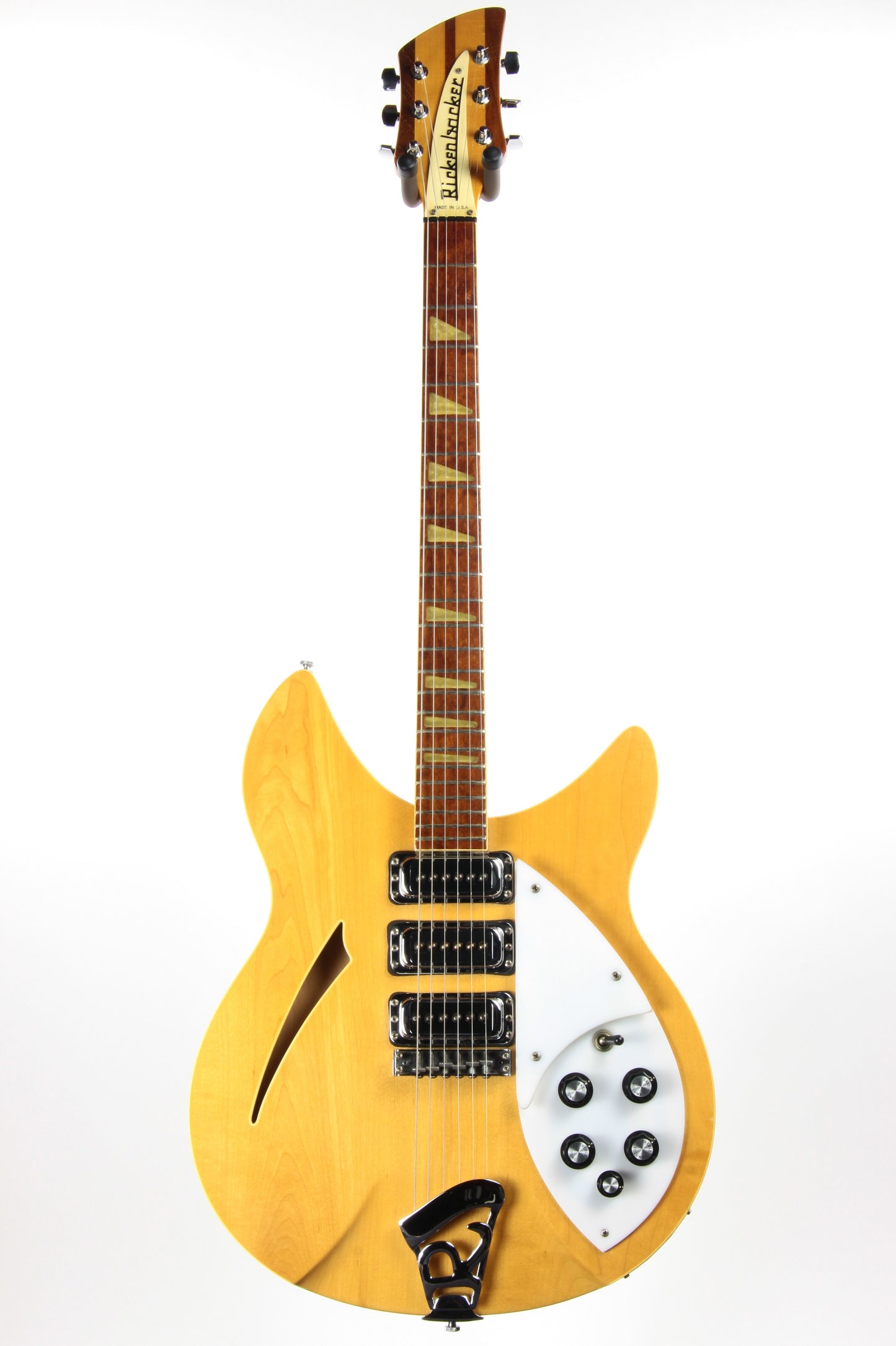 1992 Rickenbacker 370WB Mapleglo - Double-Bound OS Old-Style - 3 Pickups - Original Silver Case!