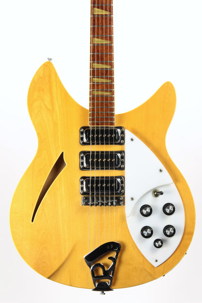 1992 Rickenbacker 370WB Mapleglo - Double-Bound OS Old-Style - 3 Pickups - Original Silver Case!