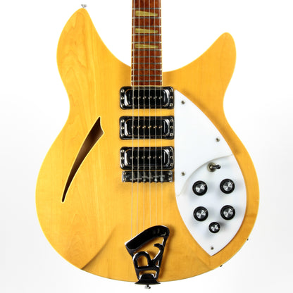 1992 Rickenbacker 370WB Mapleglo - Double-Bound OS Old-Style - 3 Pickups - Original Silver Case!