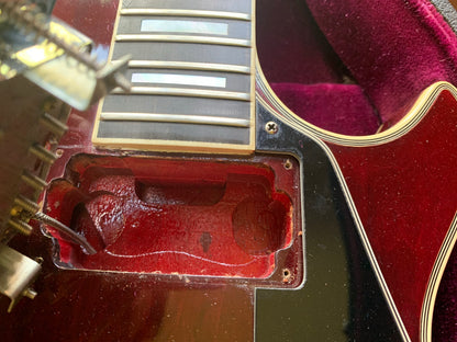 CLEAN 1976 Gibson Les Paul Custom Wine Red - CHROME HARDWARE, Original Case, Vintage