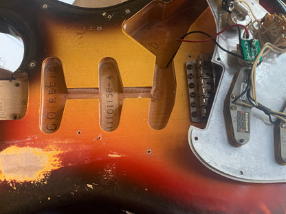 2012 Fender Custom Shop 1960 Stratocaster Relic - 3-Tone Sunburst, Rosewood ‘60 Reissue Strat